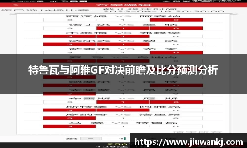 特鲁瓦与阿雅GF对决前瞻及比分预测分析