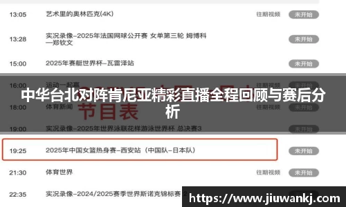 中华台北对阵肯尼亚精彩直播全程回顾与赛后分析